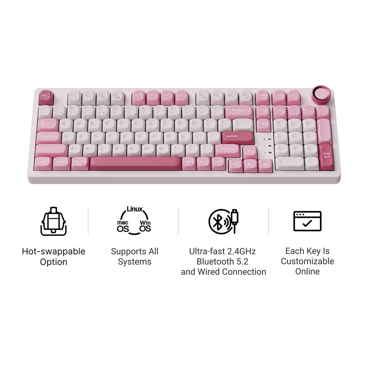 Keychron J3 SE QMK Wireless Mechanical Keyboard