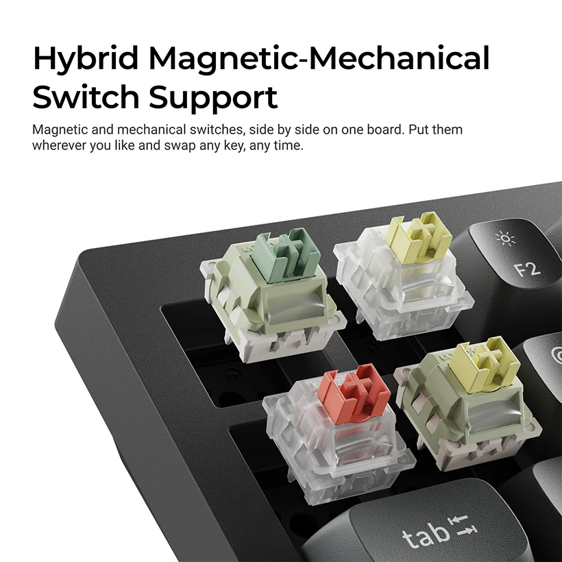 Keychron V6 Ultra Hybrid 8K Wireless Magnetic & Mechanical Keyboard