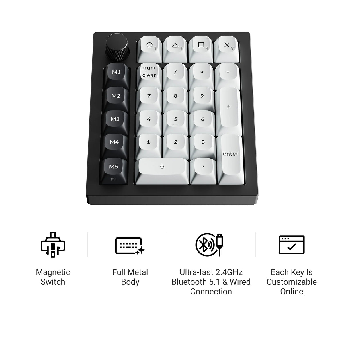 Keychron Q0 HE QMK Wireless Custom Number Pad