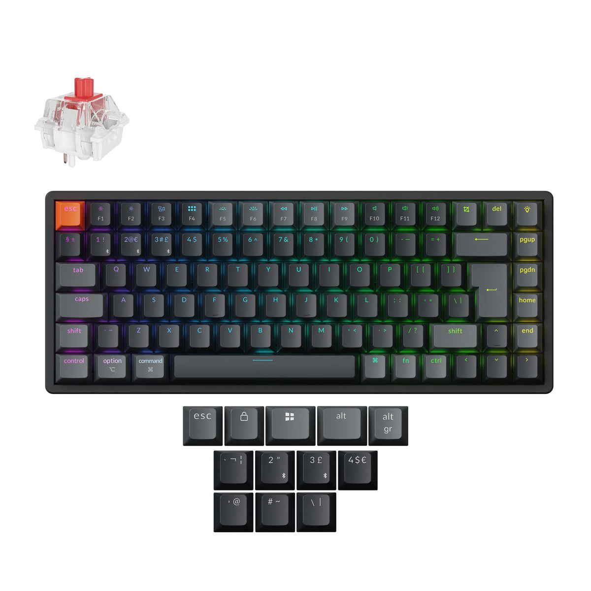 Keychron K2 QMK Wireless Mechanical Keyboard (ISO Layout) - Version 3