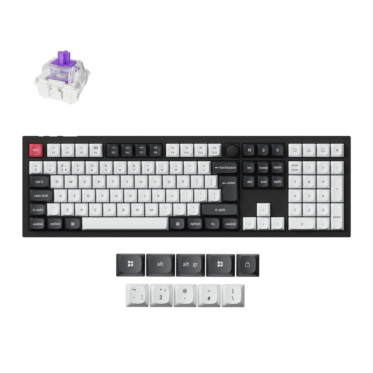 Keychron Q6 HE QMK Wireless Custom Keyboard ISO Layout Collection
