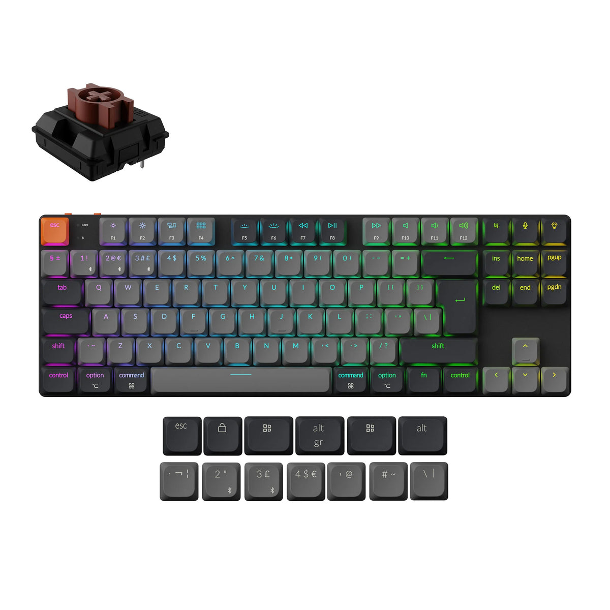 Keychron K1 QMK Wireless Mechanical Keyboard (ISO Layout) - Version 6