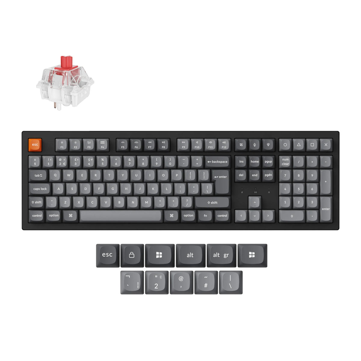 Keychron K10 Max QMK Wireless Mechanical Keyboard ISO Layout Collection