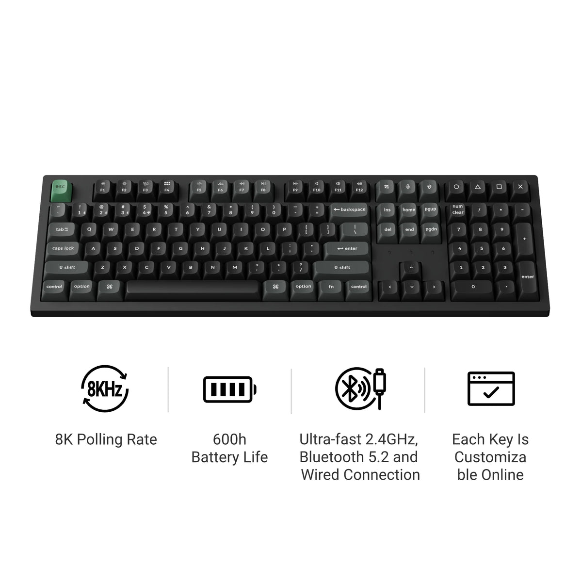 Keychron K10 Ultra 8K Wireless Custom Mechanical Keyboard