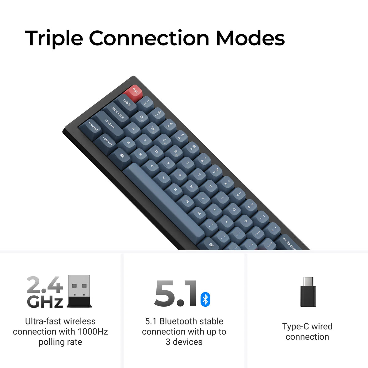 Keychron V4 Max QMK/VIA Wireless Custom Mechanical Keyboard
