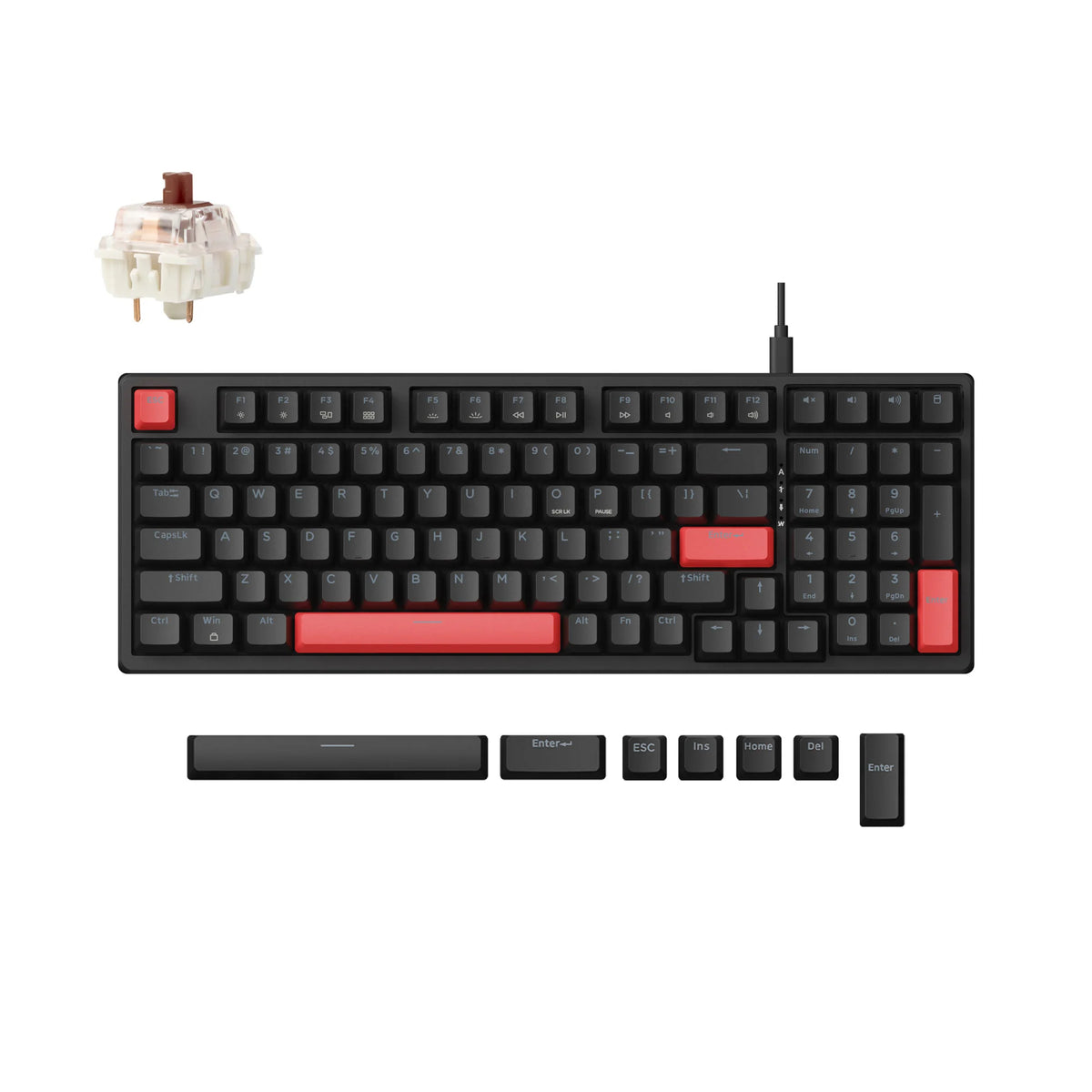 Lemokey X5 QMK Wired Mechanical Keyboard