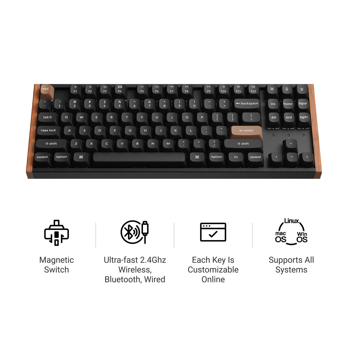Keychron K8 HE Wireless Magnetic Switch Custom Keyboard