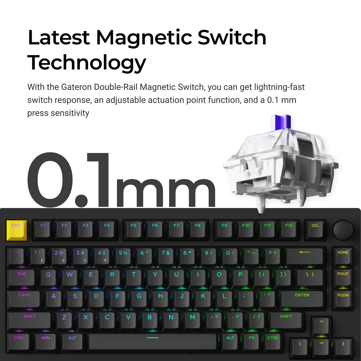Lemokey P1 HE Wireless Magnetic Switch Custom Gaming Keyboard
