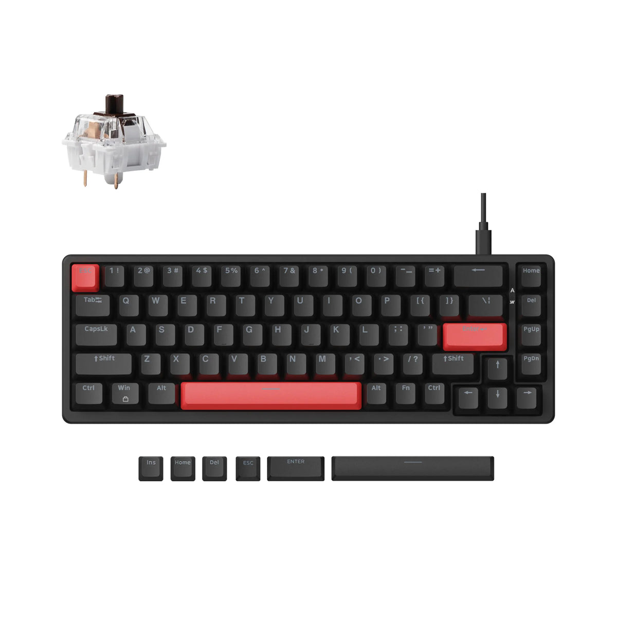 Lemokey X6 QMK Wired Mechanical Keyboard