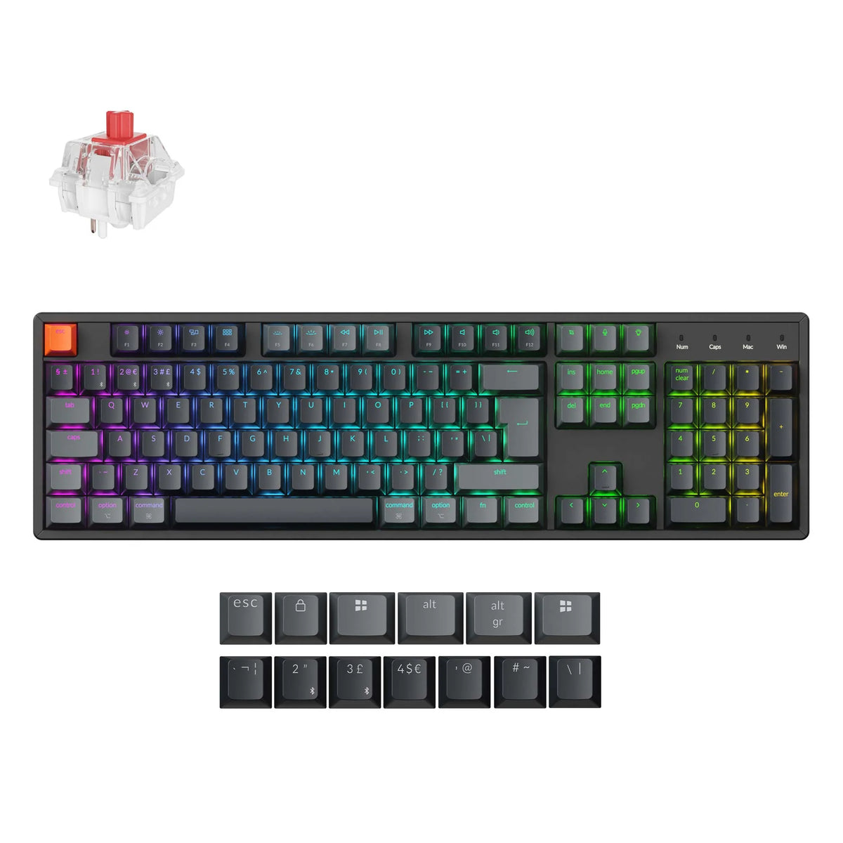 Keychron K10 QMK Wireless Mechanical Keyboard (ISO Layout) - Version 2