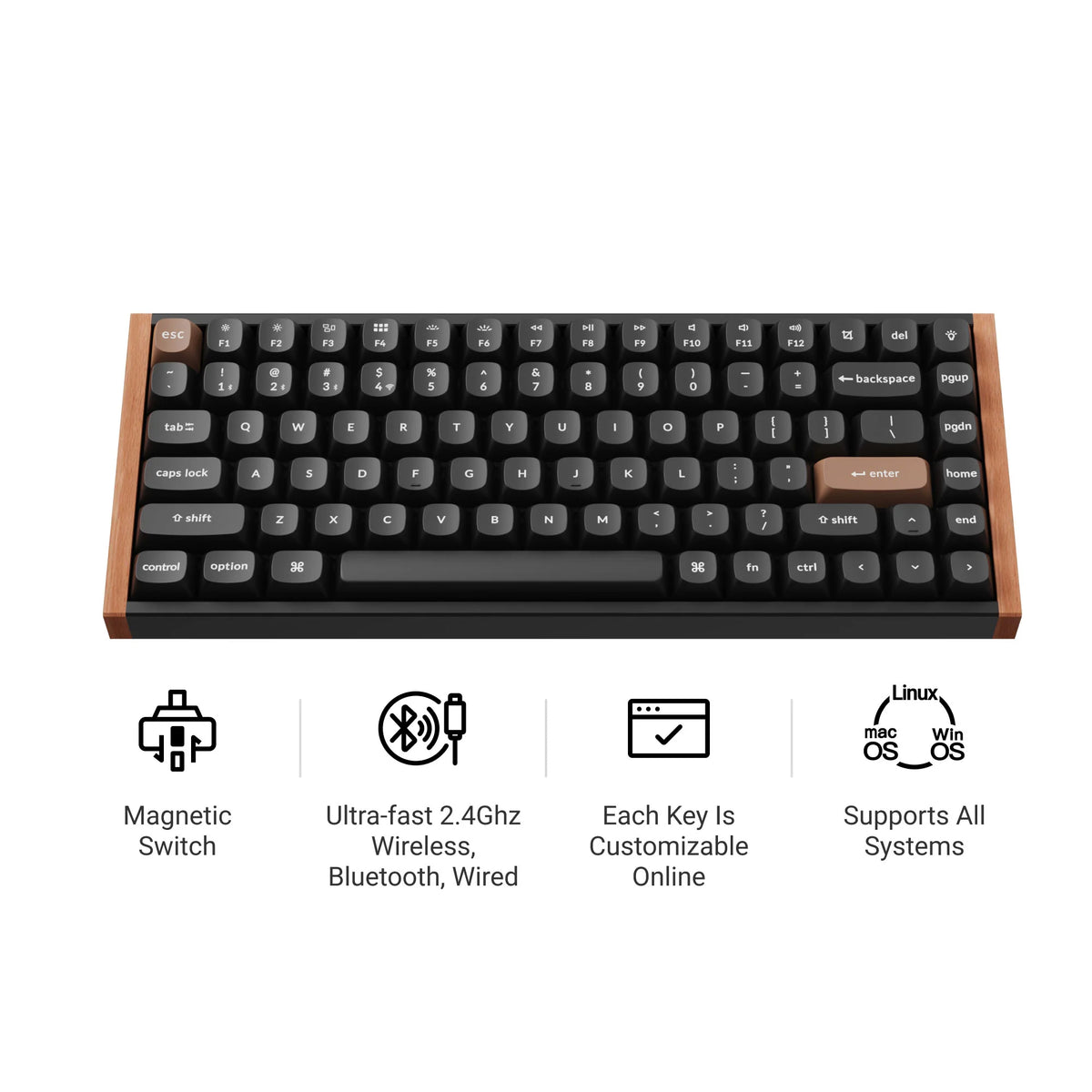 Keychron K2 HE Wireless Magnetic Switch Custom Keyboard