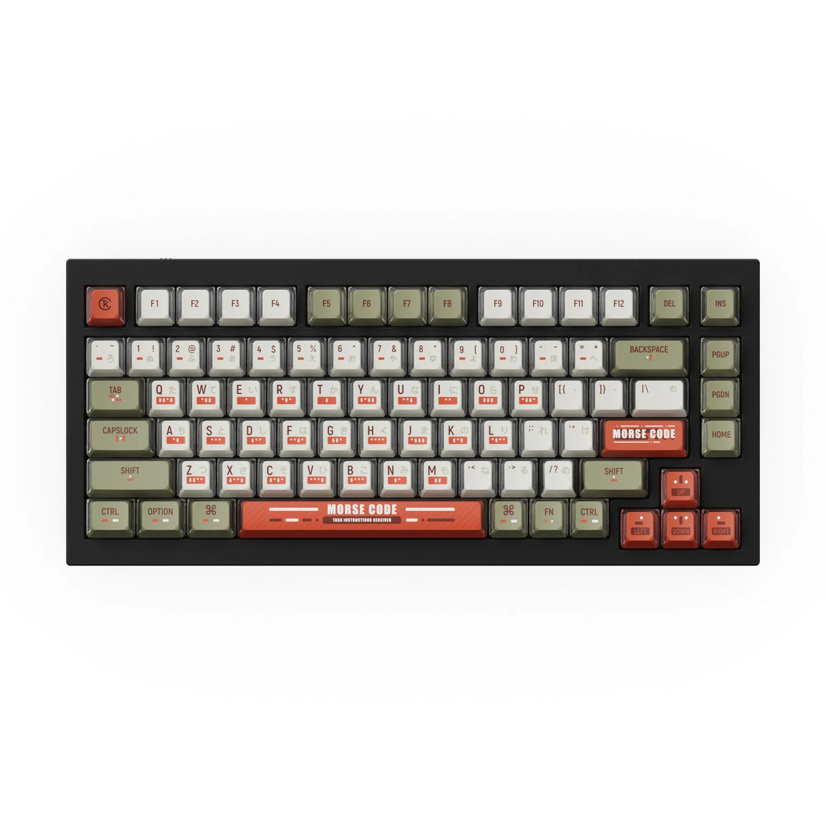 OEM Dye-Sub PBT Full Set Keycap Set - Morse Code