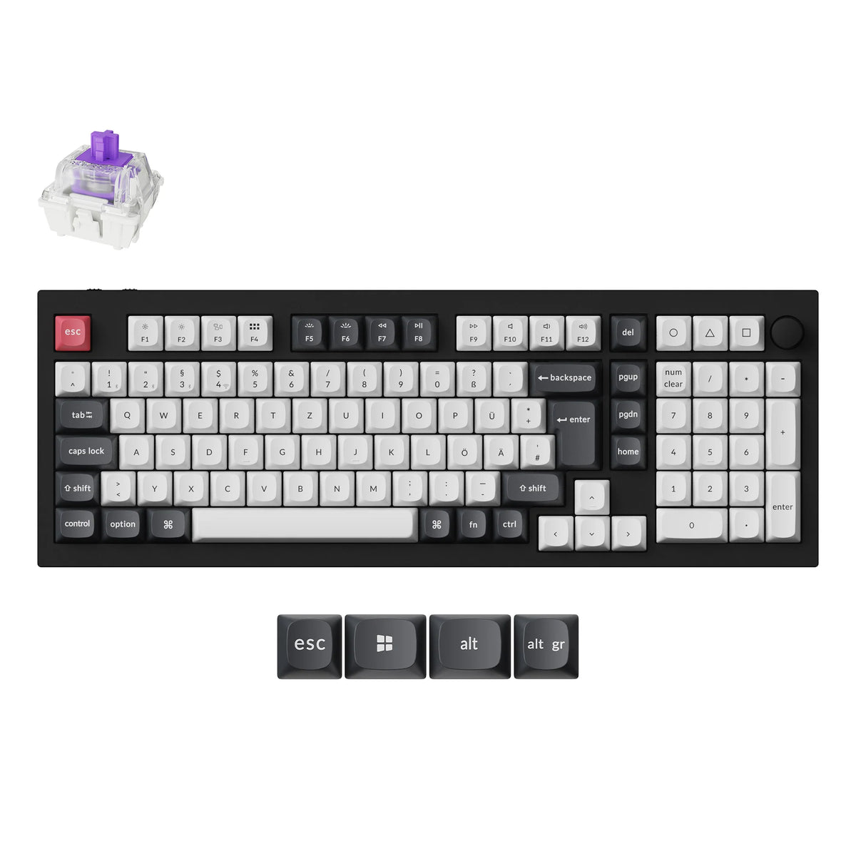 Keychron Q5 HE QMK Wireless Custom Keyboard ISO Layout Collection