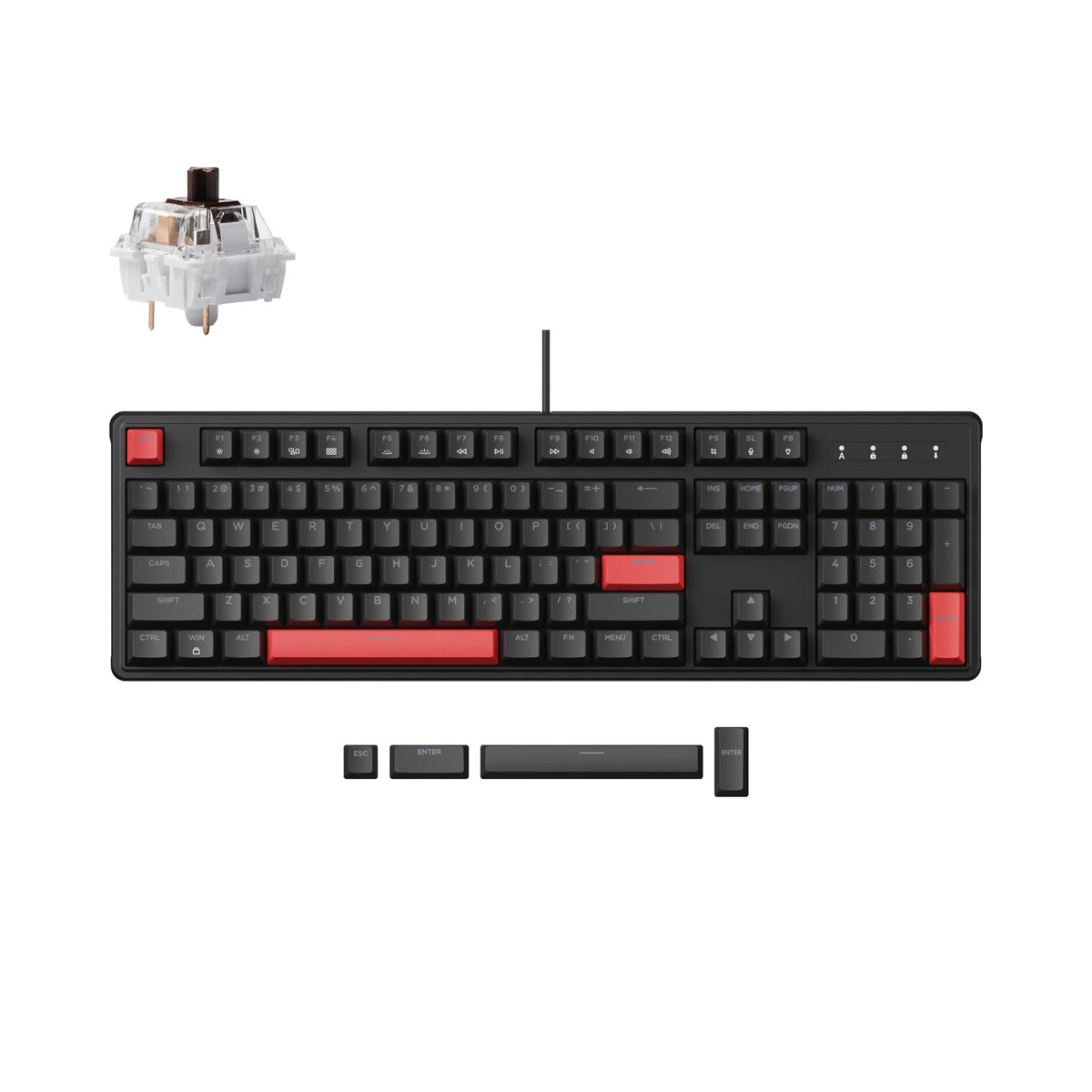 Lemokey X3 QMK/VIA Wired Mechanical Keyboard