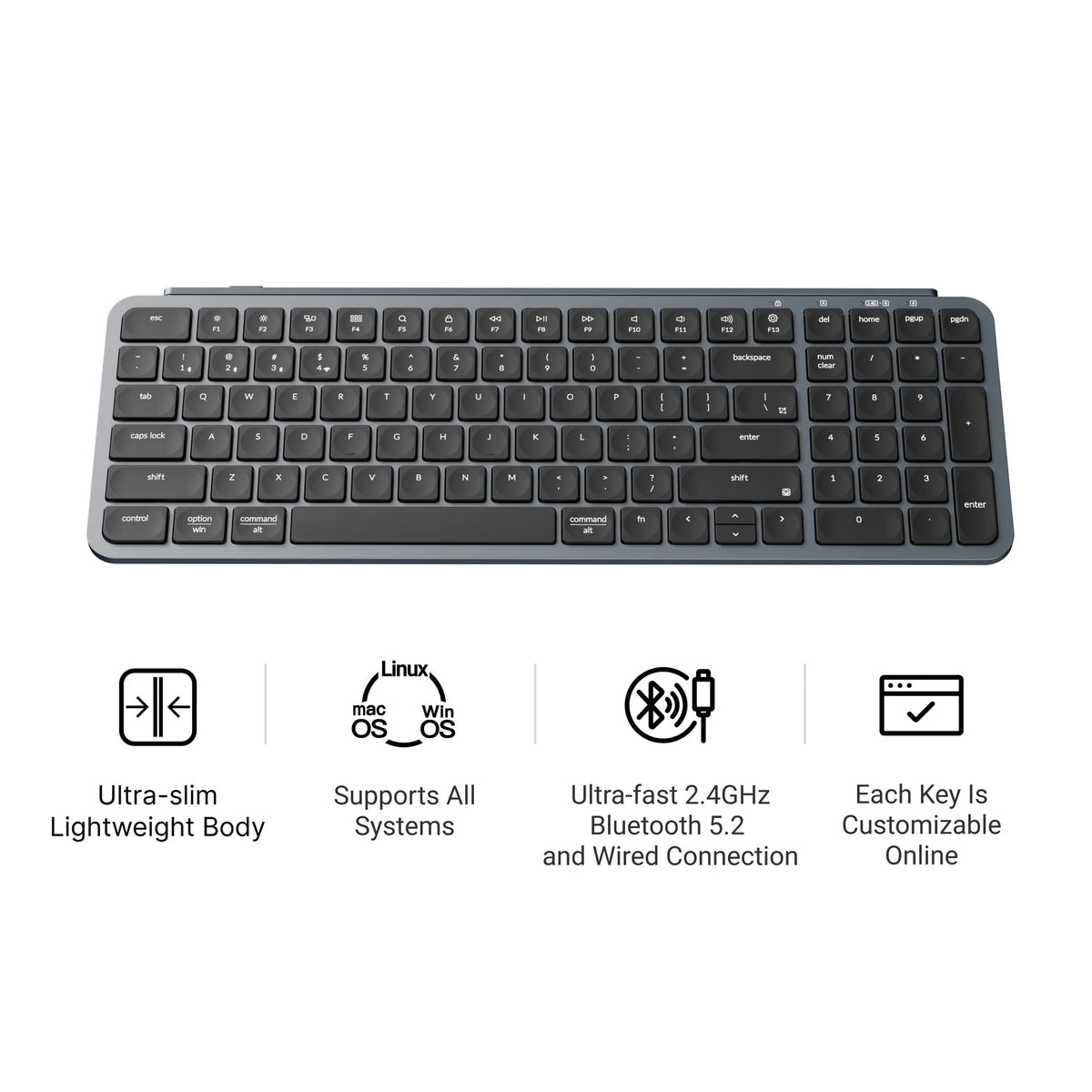 Keychron B2 Pro Ultra-Slim Wireless Keyboard